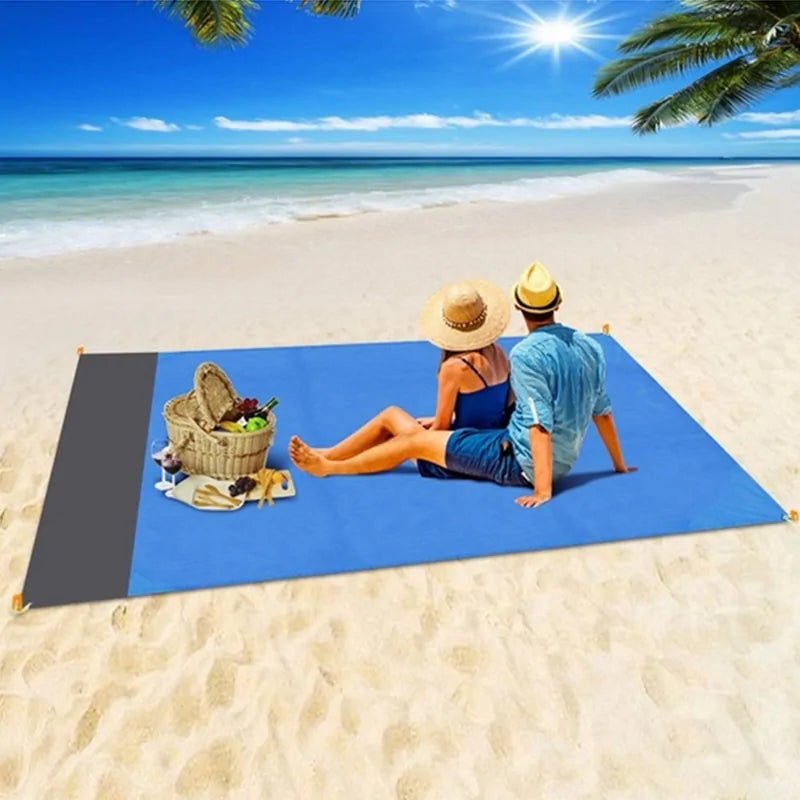 "Waterproof Pocket Beach Blanket: Portable 2x2.1m Camping Mat - PhysioCare
